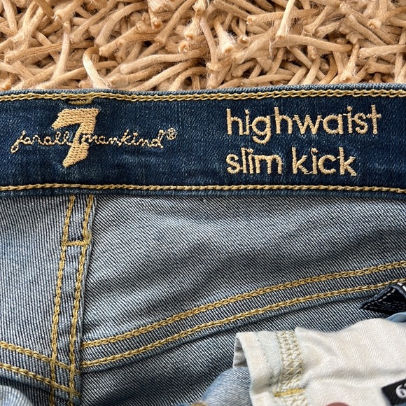 7 For All Mankind High Waist Slim Kick AU8512005 Mohr Size 29 - Picture 7 of 11